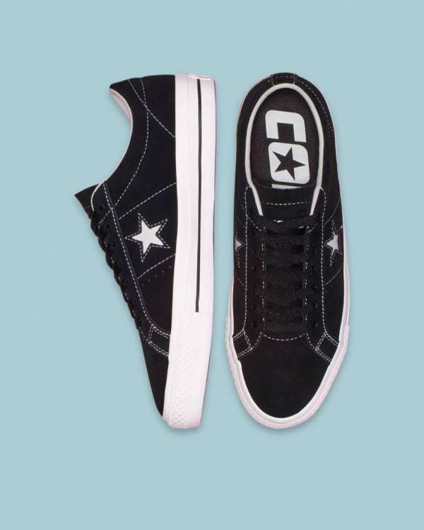 Trampki Niskie Converse CONS One Star Pro Zamszowe Czarne | CV-301MCX