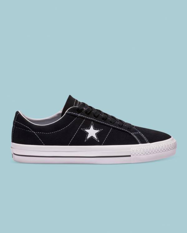 Trampki Niskie Converse CONS One Star Pro Zamszowe Czarne | CV-301MCX