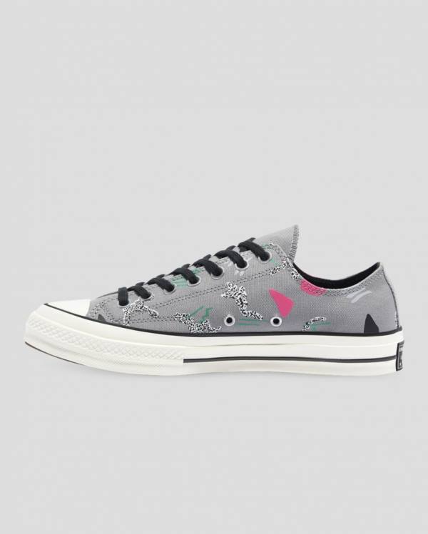 Trampki Niskie Converse Chuck 70 80s Archive Print Szare | CV-219NLF