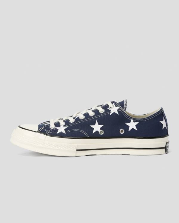 Trampki Niskie Converse Chuck 70 Archive Print Niebieskie | CV-710OIJ