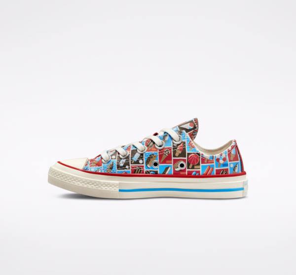 Trampki Niskie Converse Chuck 70 Frozen Treats Czerwone Niebieskie | CV-271HLX