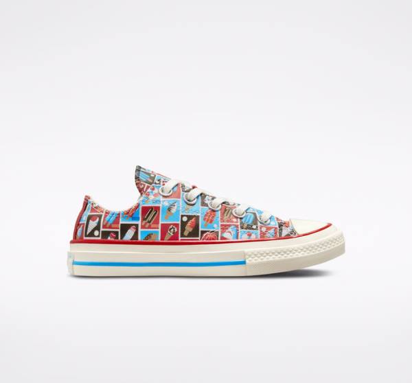 Trampki Niskie Converse Chuck 70 Frozen Treats Czerwone Niebieskie | CV-271HLX