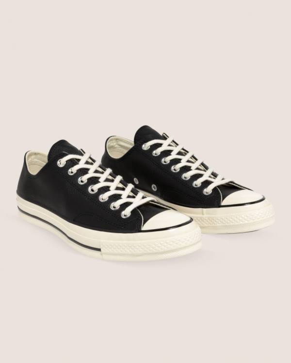 Trampki Niskie Converse Chuck 70 Seasonal Skórzane Czarne | CV-923BIT