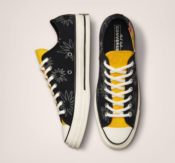 Trampki Niskie Converse Chuck 70 Sunny Floral Czarne | CV-109JBD