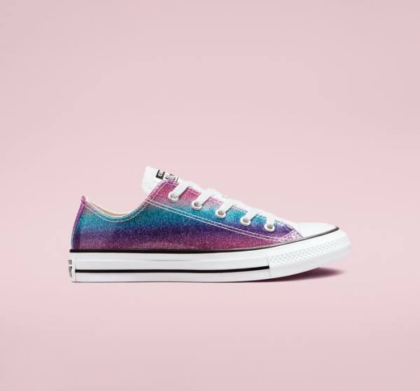 Trampki Niskie Converse Chuck Taylor All Star Glitter Drip Białe Beżowe Białe | CV-086PNU