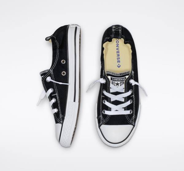 Trampki Niskie Converse Chuck Taylor All Star Shoreline Slip Czarne | CV-128HUB