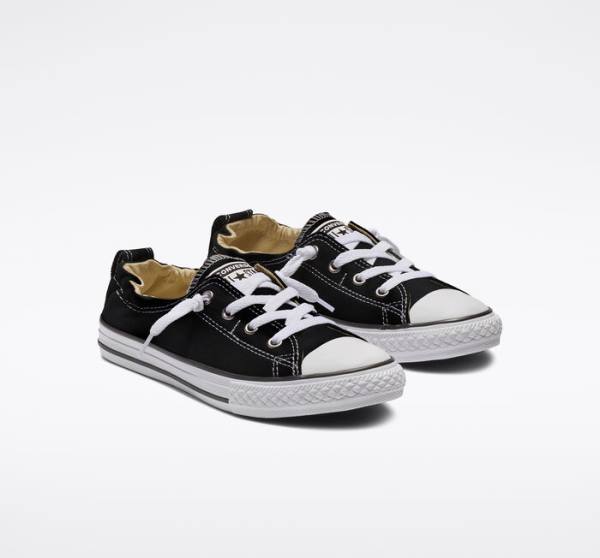 Trampki Niskie Converse Chuck Taylor All Star Shoreline Slip Czarne | CV-128HUB