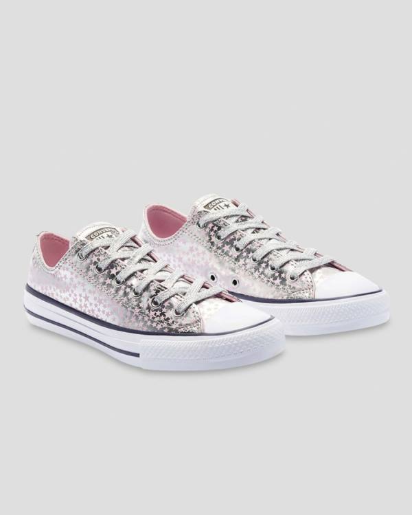 Trampki Niskie Converse Chuck Taylor All Star Shes A Star Różowe Srebrne | CV-184SEU