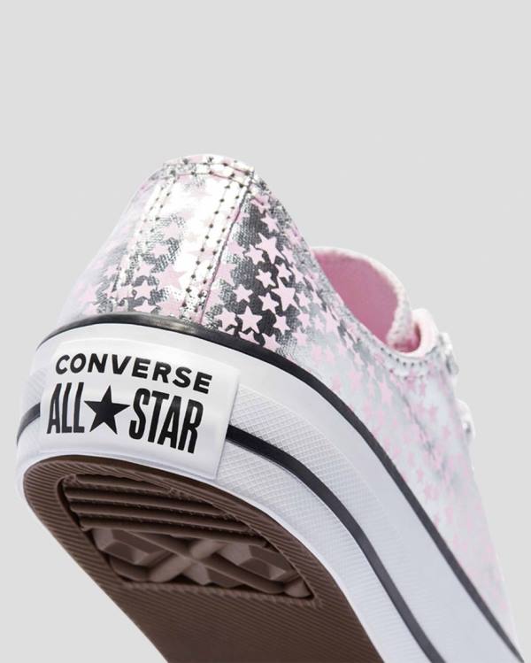 Trampki Niskie Converse Chuck Taylor All Star Shes A Star Różowe Srebrne | CV-184SEU