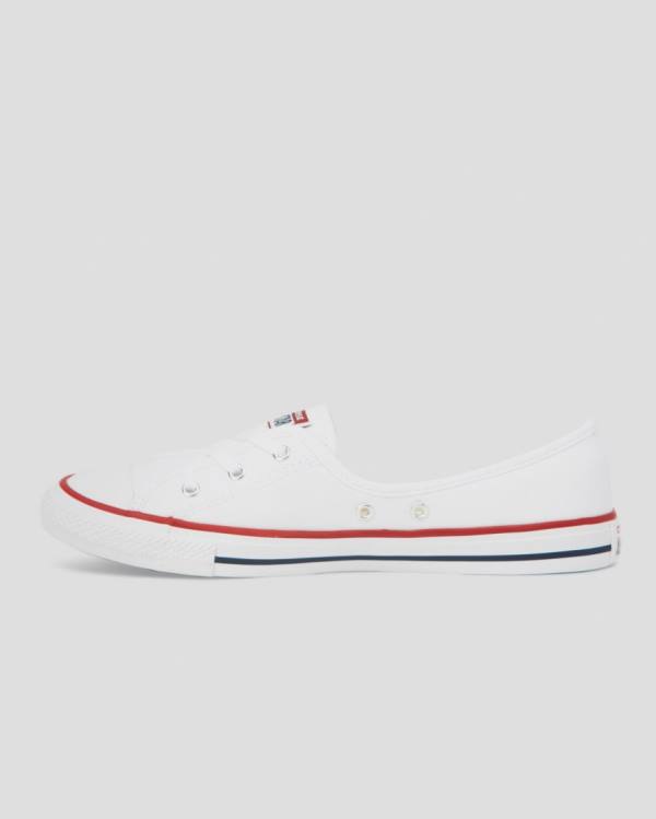 Trampki Niskie Converse Chuck Taylor All Star Dainty Ballet Koronkowe Slip Białe | CV-204QYS