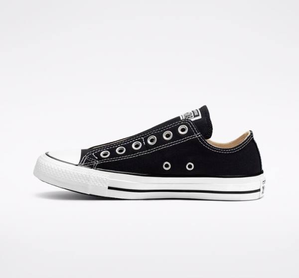 Trampki Niskie Converse Chuck Taylor All Star Slip Czarne Białe | CV-251YEZ