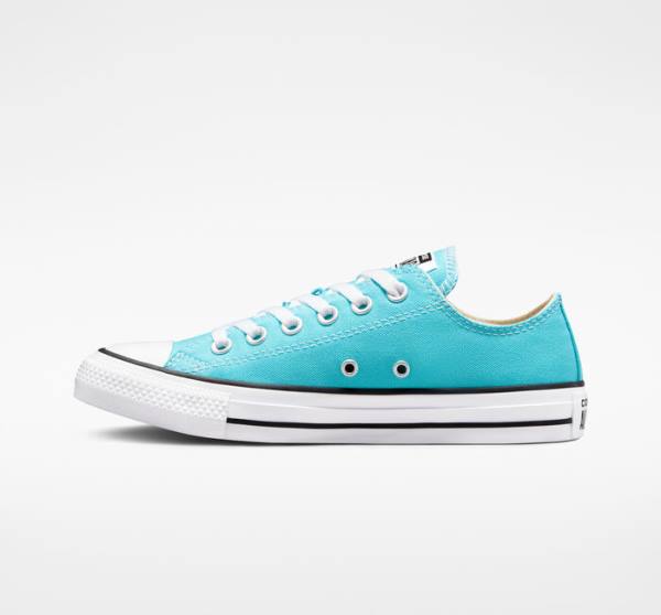 Trampki Niskie Converse Chuck Taylor All Star Seasonal Color Niebieskie Białe Czarne | CV-346KWG