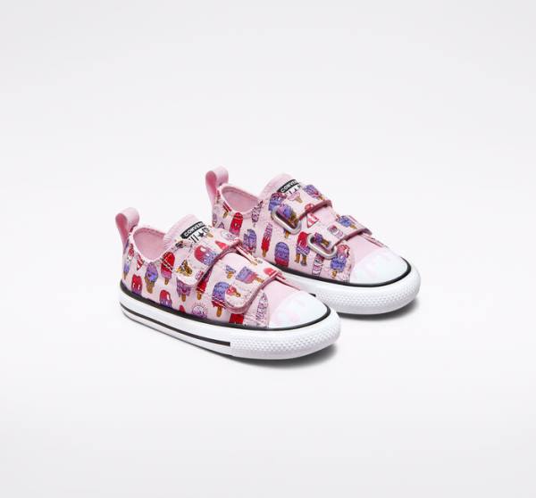 Trampki Niskie Converse Chuck Taylor All Star Easy-On Frozen Treats Różowe Różowe | CV-347NRE