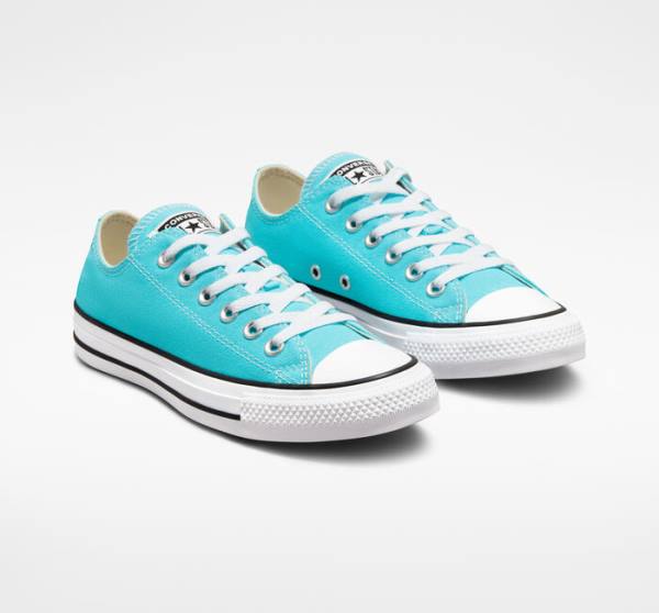 Trampki Niskie Converse Chuck Taylor All Star Seasonal Color Niebieskie Białe Czarne | CV-354NRV