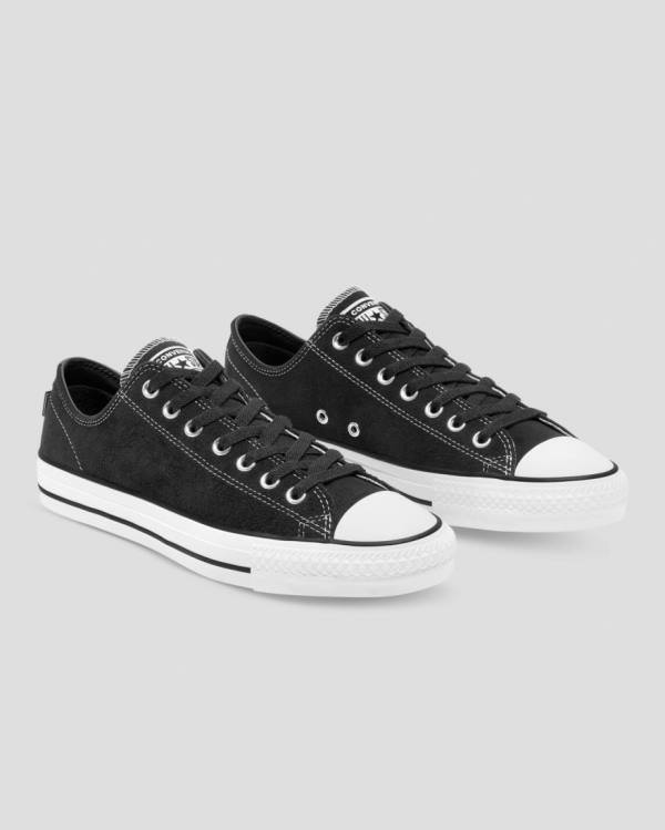 Trampki Niskie Converse Chuck Taylor All Star Pro Zamszowe Czarne | CV-367OHZ