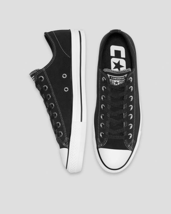 Trampki Niskie Converse Chuck Taylor All Star Pro Zamszowe Czarne | CV-367OHZ