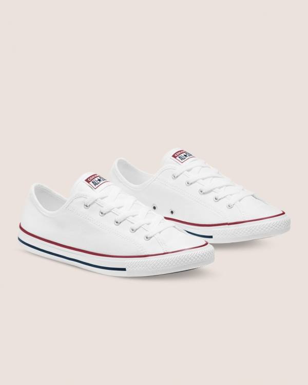 Trampki Niskie Converse Chuck Taylor All Star Dainty Basic Płócienne Białe | CV-418QLU