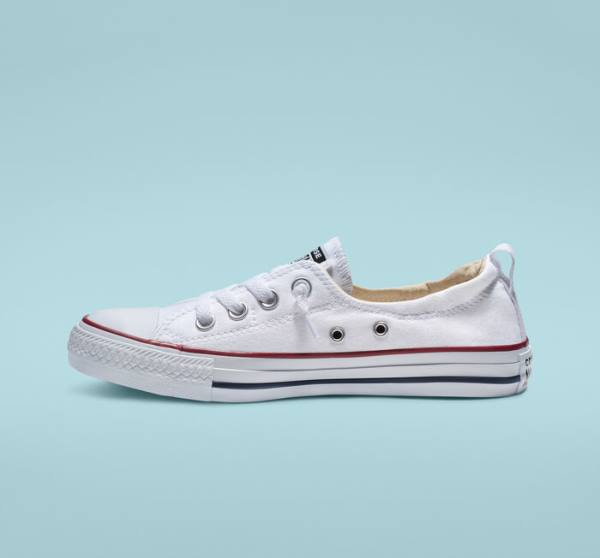 Trampki Niskie Converse Chuck Taylor All Star Shoreline White Slip On Białe | CV-483QBU