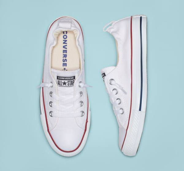 Trampki Niskie Converse Chuck Taylor All Star Shoreline White Slip On Białe | CV-483QBU