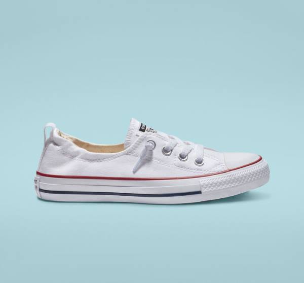 Trampki Niskie Converse Chuck Taylor All Star Shoreline White Slip On Białe | CV-483QBU