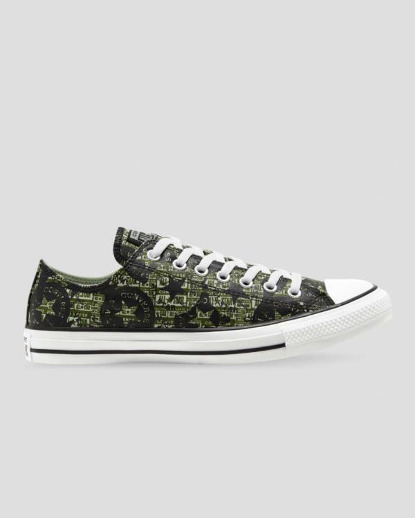 Trampki Niskie Converse Chuck Taylor All Star Logo Replay Czarne | CV-521YMX