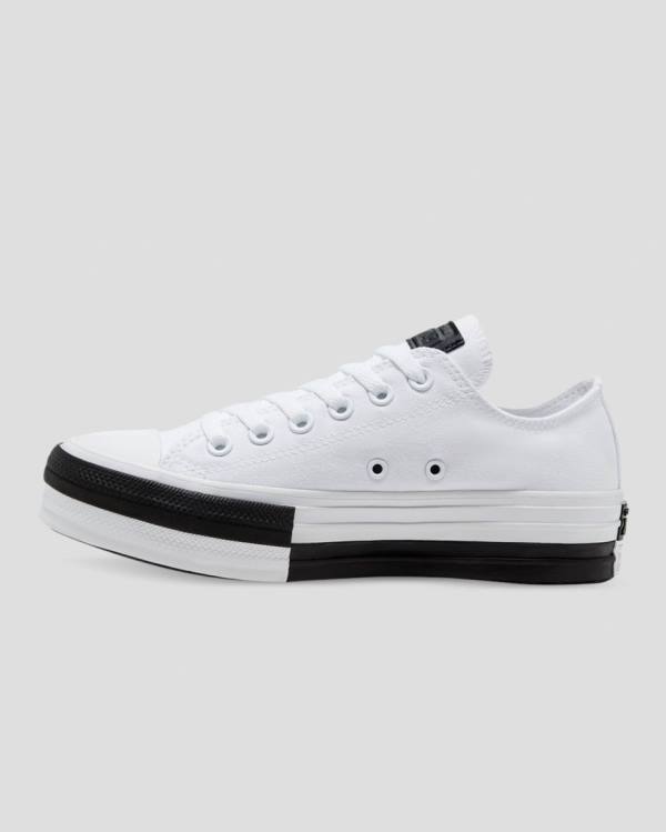 Trampki Niskie Converse Chuck Taylor All Star Lift Rivals Białe | CV-548JPM