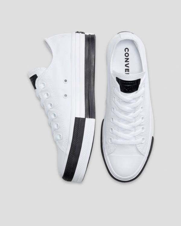 Trampki Niskie Converse Chuck Taylor All Star Lift Rivals Białe | CV-548JPM