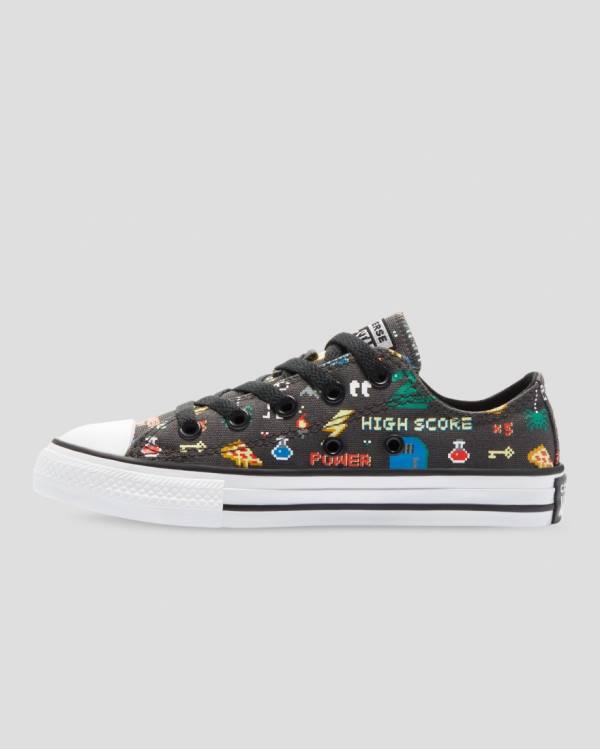 Trampki Niskie Converse Chuck Taylor All Star Gamer Print Czarne | CV-605IEC