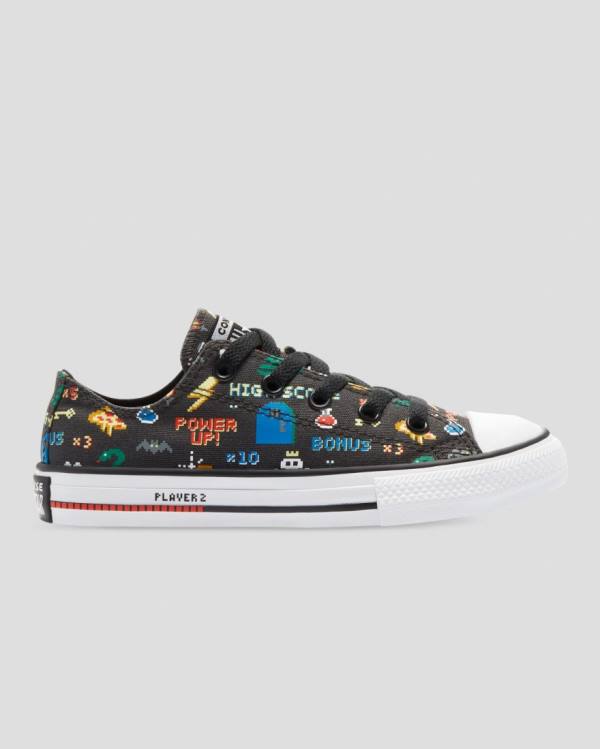 Trampki Niskie Converse Chuck Taylor All Star Gamer Print Czarne | CV-605IEC