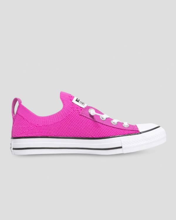 Trampki Niskie Converse Chuck Taylor All Star Shoreline Knit Slip Różowe | CV-689XDU