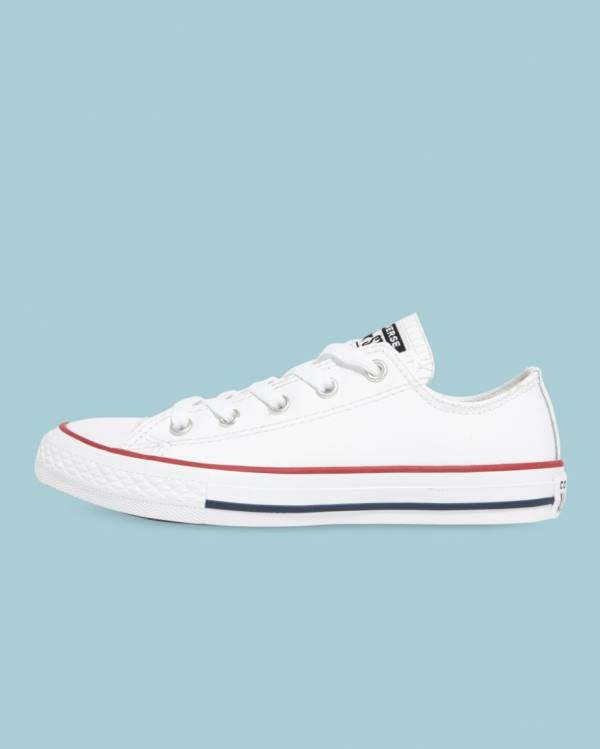 Trampki Niskie Converse Chuck Taylor All Star Skórzane Białe | CV-723DLI