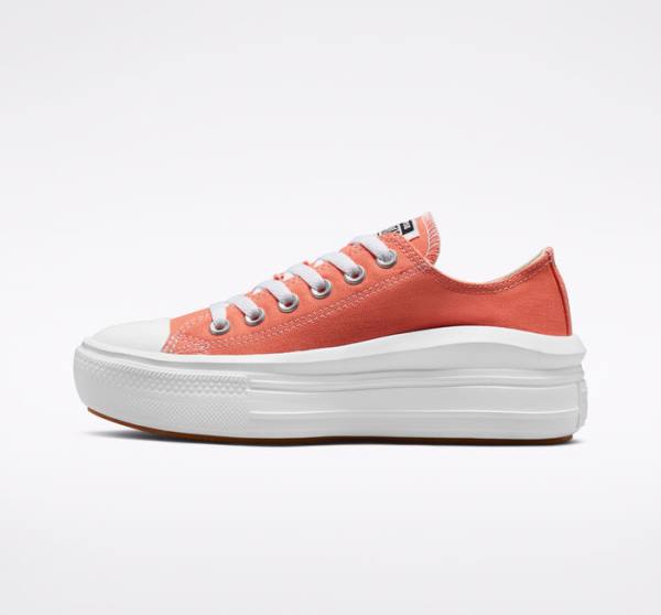 Trampki Niskie Converse Chuck Taylor All Star Move Platformie Seasonal Color Białe Białe | CV-795DQO