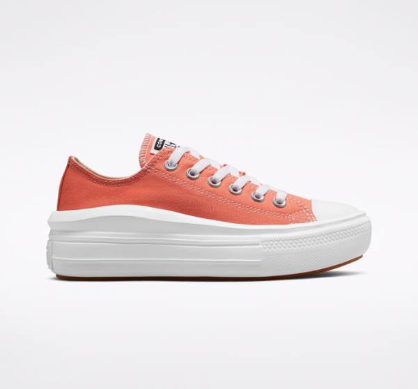 Trampki Niskie Converse Chuck Taylor All Star Move Platformie Seasonal Color Białe Białe | CV-795DQO