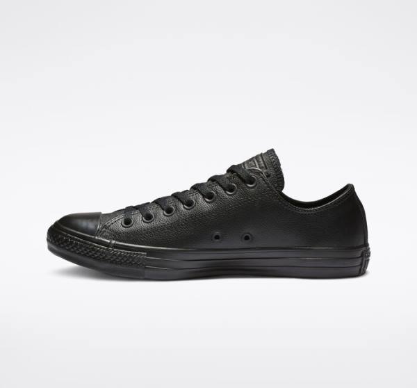 Trampki Niskie Converse Chuck Taylor All Star Skórzane Czarne | CV-958HIR