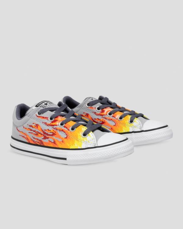 Trampki Niskie Converse Chuck Taylor All Star Streetwear Digi Flame Szare Żółte | CV-965HBX