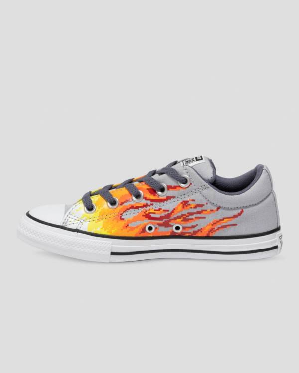 Trampki Niskie Converse Chuck Taylor All Star Streetwear Digi Flame Szare Żółte | CV-965HBX