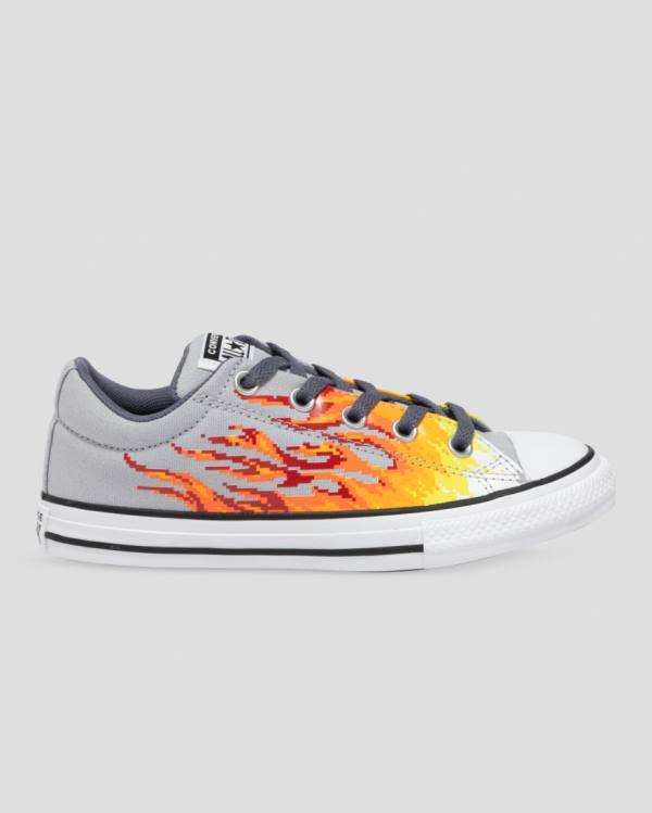 Trampki Niskie Converse Chuck Taylor All Star Streetwear Digi Flame Szare Żółte | CV-965HBX