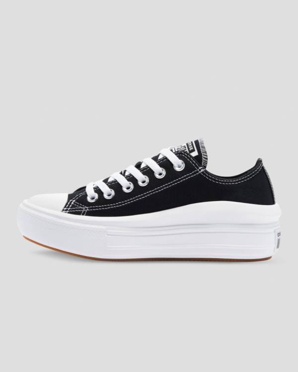 Trampki Niskie Converse Chuck Taylor Move Platformie Czarne | CV-358WPV