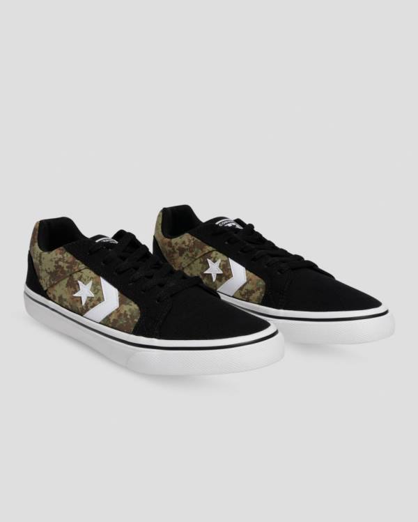 Trampki Niskie Converse El Distrito Mix And Match Czarne Camo | CV-945BLH