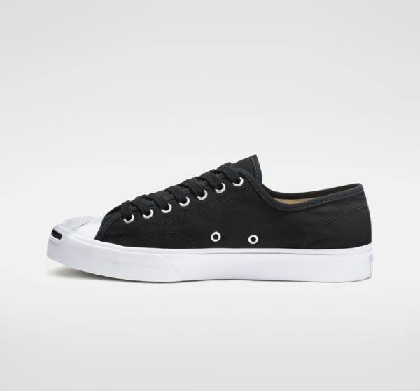 Trampki Niskie Converse Jack Purcell Płócienne Czarne Białe | CV-287IHK