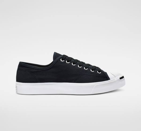 Trampki Niskie Converse Jack Purcell Płócienne Czarne Białe | CV-287IHK