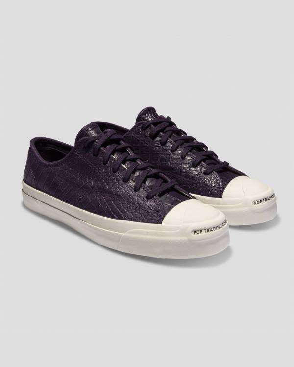 Trampki Niskie Converse Pop Trading Co Jack Purcell Pro Fioletowe Czarne | CV-703JTC