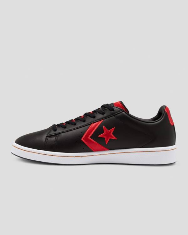 Trampki Niskie Converse Pro Skórzane Bleeding Colours Czarne | CV-346OAZ