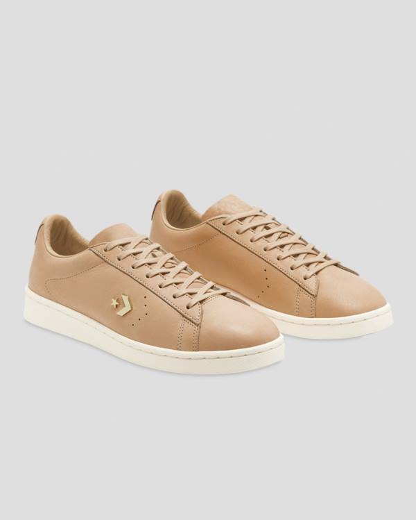 Trampki Niskie Converse Pro Skórzane Horween Khaki | CV-821DPS