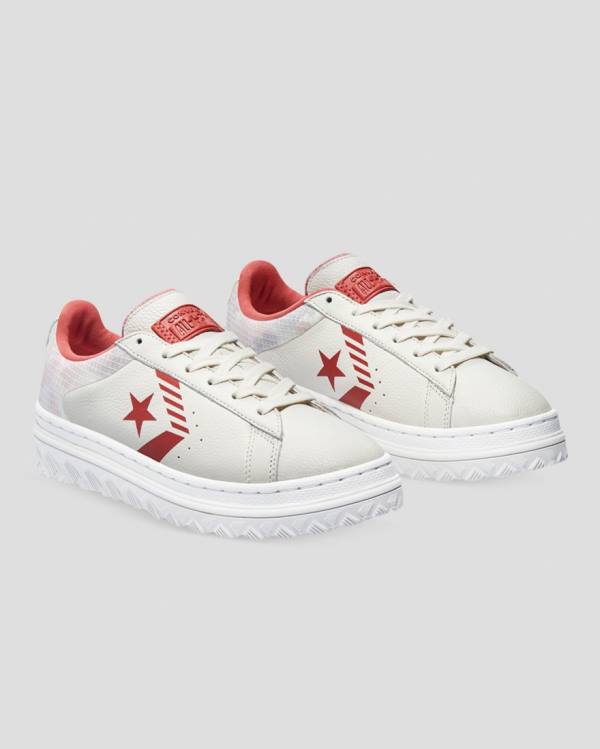 Trampki Niskie Converse Pro Skórzane X2 Beżowe | CV-763NUQ