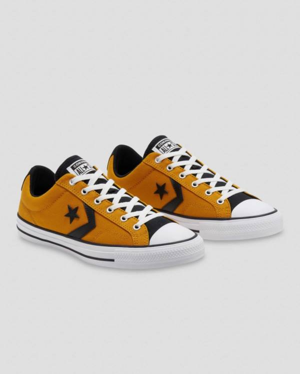 Trampki Niskie Converse Star Player Żółte Czarne | CV-472VOX