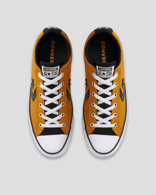 Trampki Niskie Converse Star Player Żółte Czarne | CV-472VOX