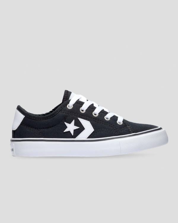 Trampki Niskie Converse Star Replay Webbed Płócienne Czarne | CV-651QOH