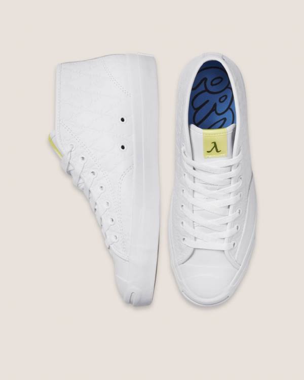 Trampki Wysokie Converse Alexis Sablone Pride Jack Purcell Pro Białe | CV-107ORS