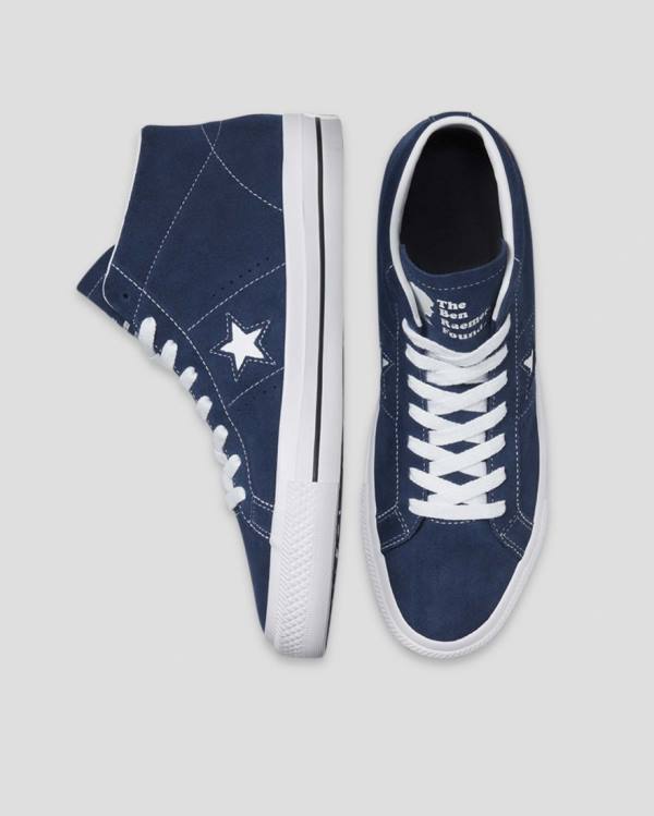 Trampki Wysokie Converse CONS One Star Pro Ben Raemers Foundation Niebieskie | CV-402YAQ